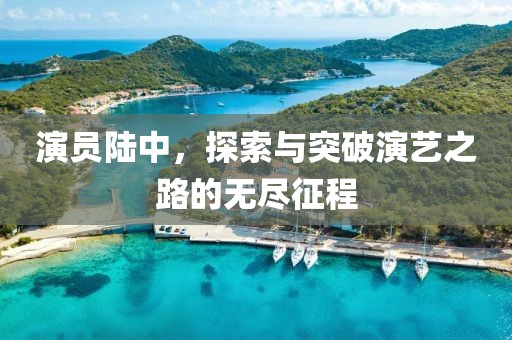 演员陆中，探索与突破演艺之路的无尽征程
