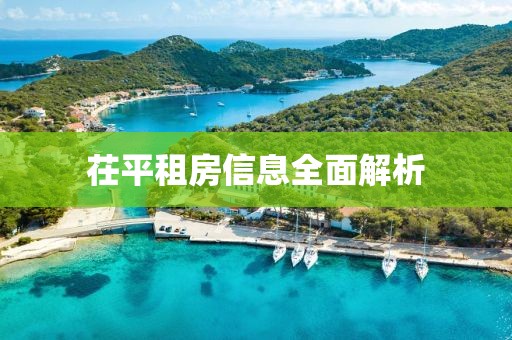 茌平租房信息全面解析