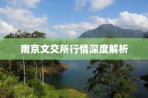 南京文交所行情深度解析