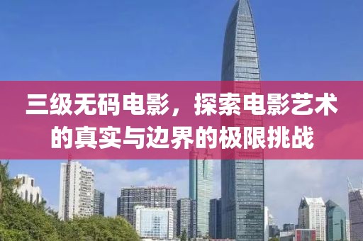 三级无码电影，探索电影艺术的真实与边界的极限挑战
