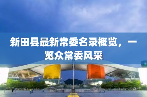 新田县最新常委名录概览，一览众常委风采