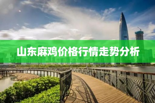 山东麻鸡价格行情走势分析