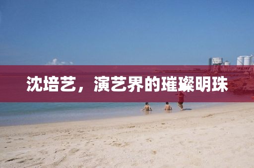 沈培艺，演艺界的璀璨明珠