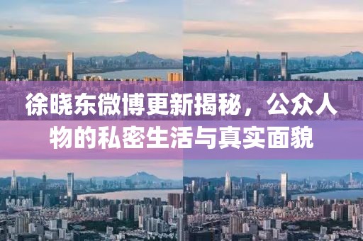 徐晓东微博更新揭秘，公众人物的私密生活与真实面貌