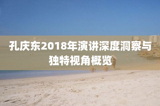 孔庆东2018年演讲深度洞察与独特视角概览