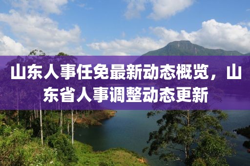 山东人事任免最新动态概览，山东省人事调整动态更新