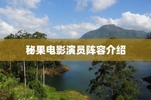 秘果电影演员阵容介绍