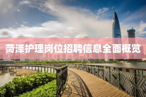 菏泽护理岗位招聘信息全面概览