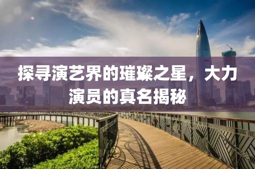 探寻演艺界的璀璨之星，大力演员的真名揭秘