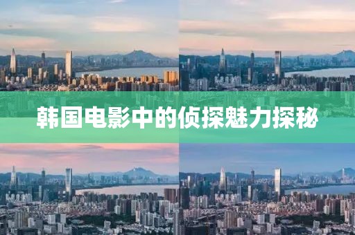 韩国电影中的侦探魅力探秘