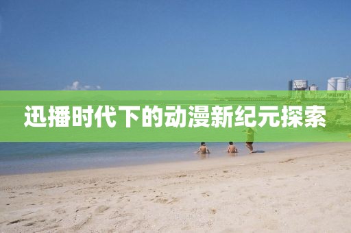 迅播时代下的动漫新纪元探索