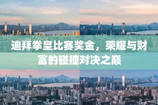 迪拜拳皇比赛奖金，荣耀与财富的碰撞对决之巅