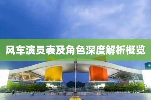风车演员表及角色深度解析概览