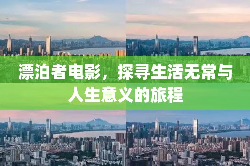 漂泊者电影，探寻生活无常与人生意义的旅程