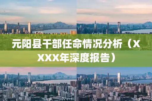 元阳县干部任命情况分析（XXXX年深度报告）
