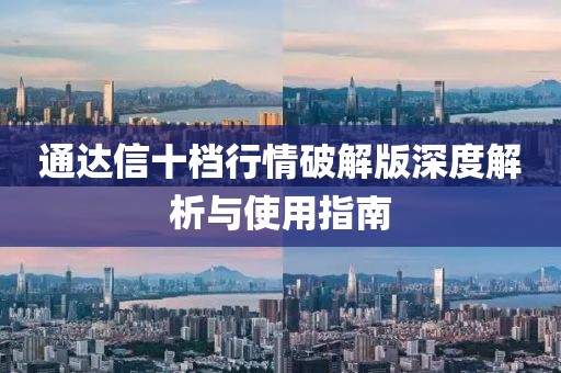 通达信十档行情破解版深度解析与使用指南