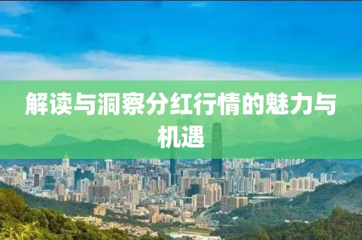 解读与洞察分红行情的魅力与机遇
