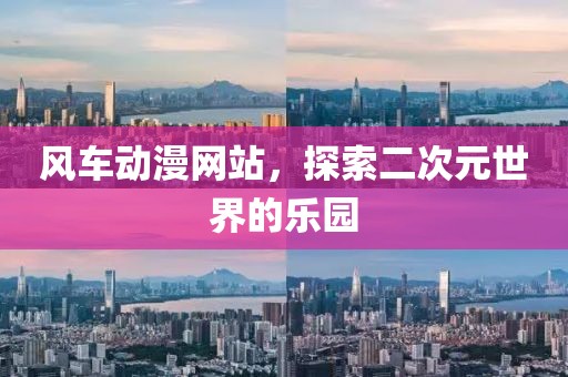 风车动漫网站，探索二次元世界的乐园