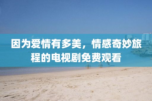 因为爱情有多美，情感奇妙旅程的电视剧免费观看