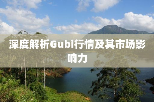 深度解析Gubi行情及其市场影响力