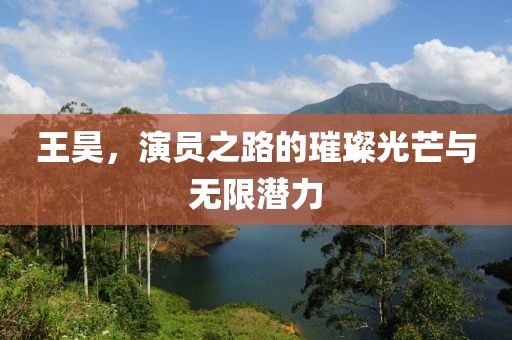 王昊，演员之路的璀璨光芒与无限潜力