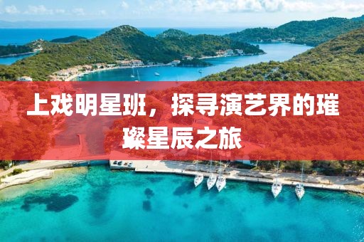 上戏明星班，探寻演艺界的璀璨星辰之旅