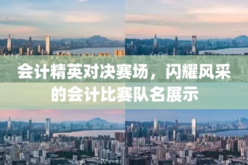 会计精英对决赛场，闪耀风采的会计比赛队名展示