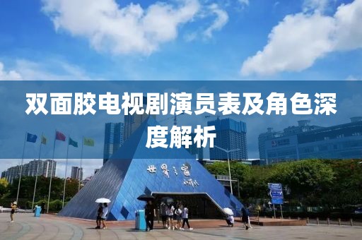 双面胶电视剧演员表及角色深度解析