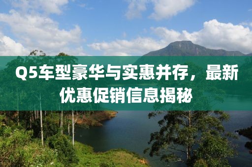 Q5车型豪华与实惠并存，最新优惠促销信息揭秘