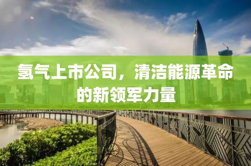 氢气上市公司，清洁能源革命的新领军力量
