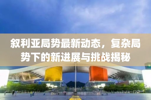 叙利亚局势最新动态，复杂局势下的新进展与挑战揭秘