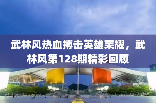武林风热血搏击英雄荣耀，武林风第128期精彩回顾