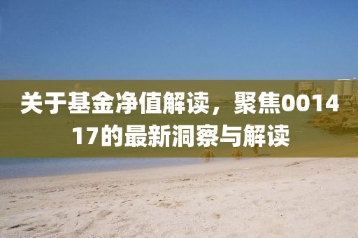 关于基金净值解读，聚焦001417的最新洞察与解读