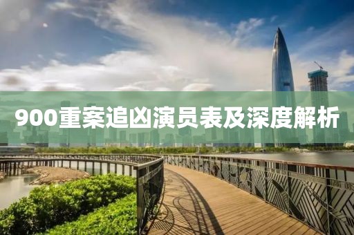 900重案追凶演员表及深度解析