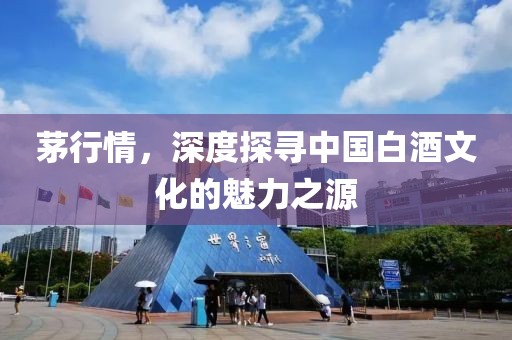 茅行情，深度探寻中国白酒文化的魅力之源