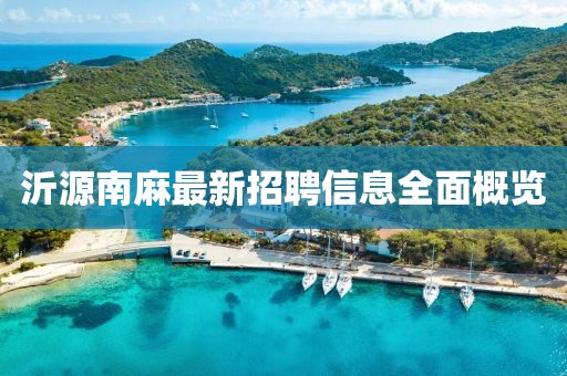 沂源南麻最新招聘信息全面概览