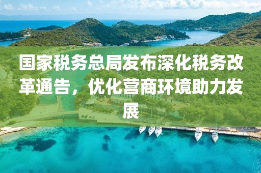 国家税务总局发布深化税务改革通告，优化营商环境助力发展