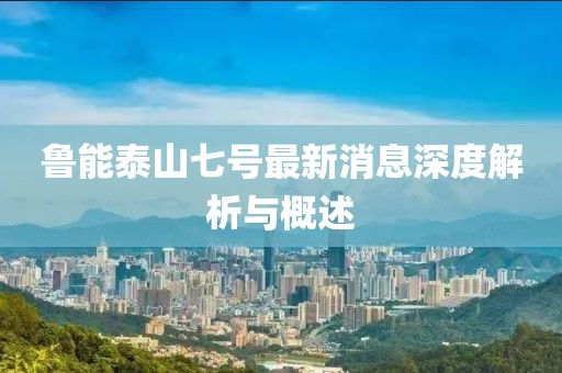 鲁能泰山七号最新消息深度解析与概述
