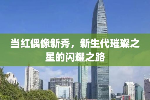 当红偶像新秀，新生代璀璨之星的闪耀之路