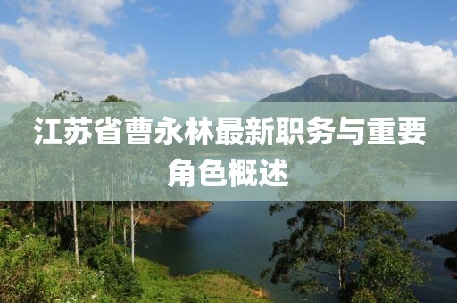 江苏省曹永林最新职务与重要角色概述